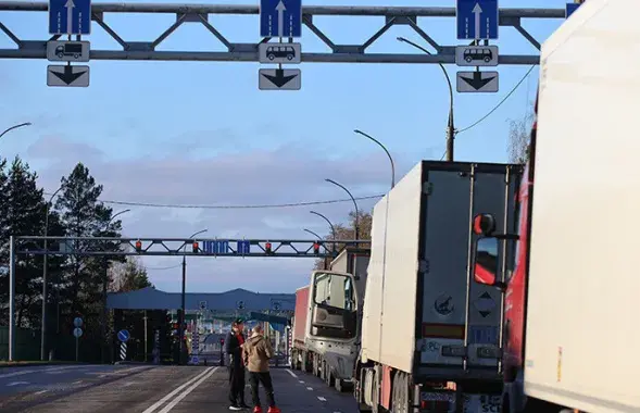Вялікагрузы ў пункце пропуску на беларускай мяжы​ / БЕЛТА