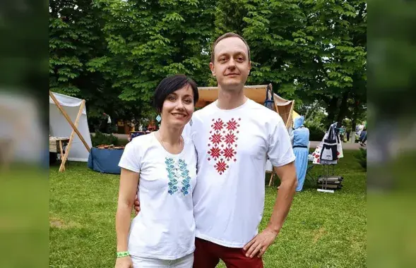 Дзмітрый Гаўрылін і яго &nbsp;жонка Вікторыя / t.me/flagshtok
