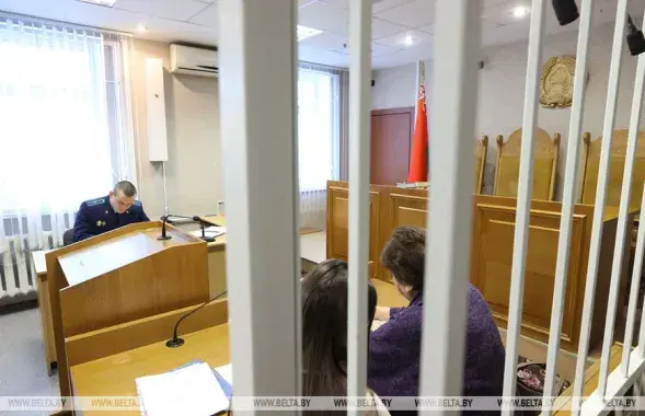 Во время заочного суда над Опейкиным и Герасименей / БЕЛТА
