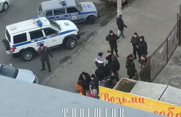 Задержания в Гомеле / t.me/flagshtok
