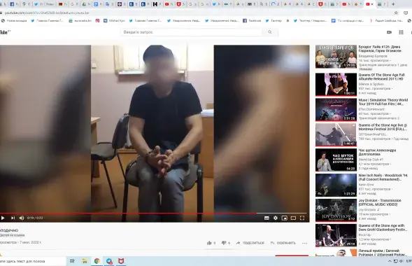 Кадр из видео, где житель Молодечно&nbsp;просит прощения за своё поведение&nbsp;/ МВД