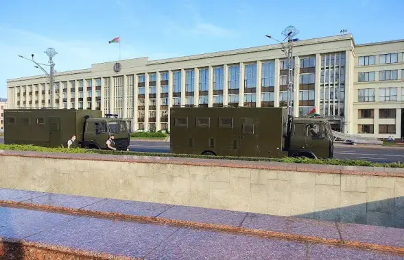 Автозаки в центре белорусской столицы / Из архива Еврорадио​