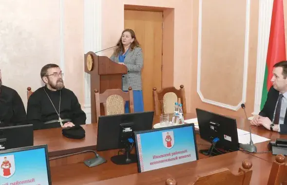 Встреча ивьевского начальства со священниками / ivyenews.by
