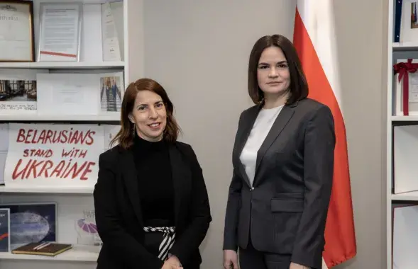 Святлана Ціханоўская сустрэлася з Хадас Вітэнберг-Сільверстайн / t.me/tsikhanouskaya
