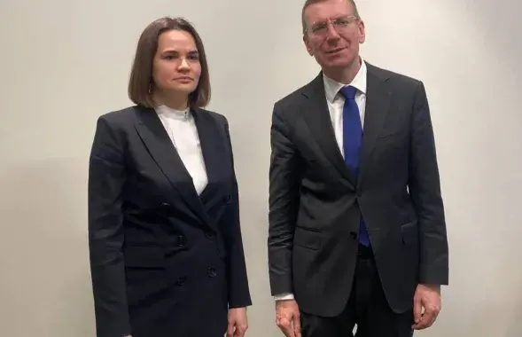 Светлана Тихановская и Эдгарс Ринкевичс​