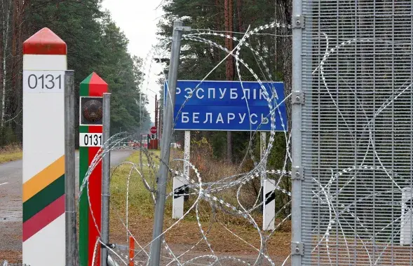 Беларуска-літоўская мяжа / Reuters
