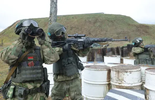 Беларускія вайскоўцы на вучэннях / sb.by
