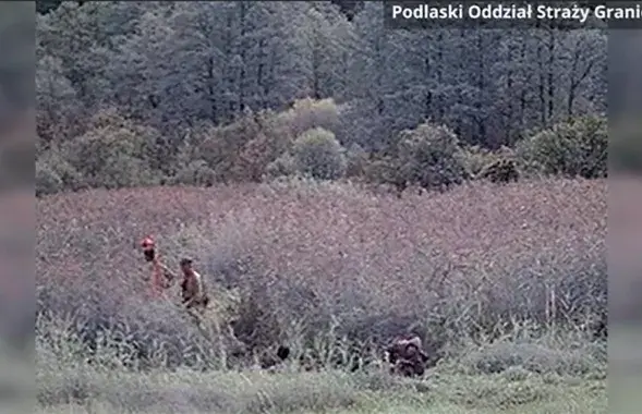 На беларуска-польскай мяжы / twitter.com/Straz_Graniczna
