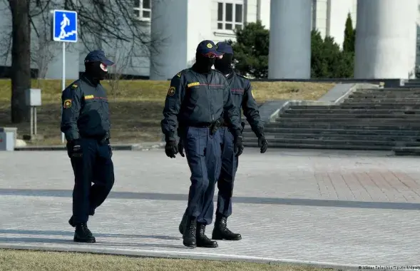 Беларускія міліцыянты / Sputnik/dpa, ілюстрацыйнае фота
