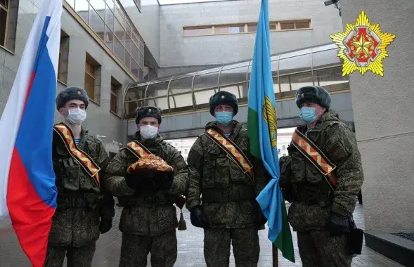 Расійскія дэсантнікі на вакзале ў Мінску / t.me/modmilby​