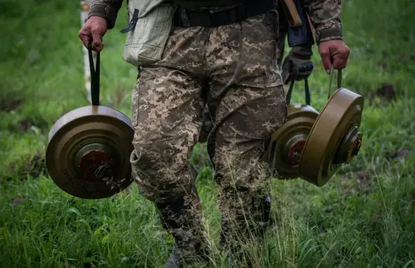 Украіна мініруе мяжу з Беларуссю / t.me/KOS_ZSU
