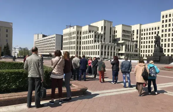 &nbsp;Mothers 328 activists&nbsp;in Minsk's Independence Square / Anastasiya Boika, Euroradio