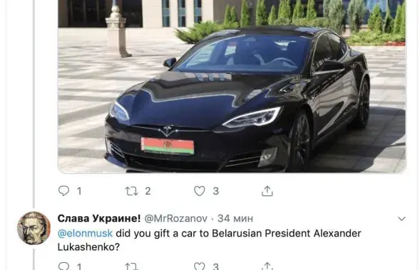 Musk's reply on Twitter