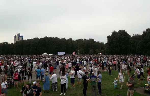Мітынг Святланы Ціханоўскай 30 ліпеня / Еўрарадыё