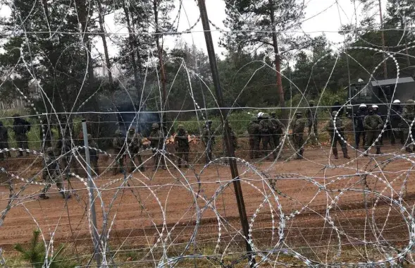 Сітуацыя на мяжы / фота з групы мігрантаў у сацыяльных сетках