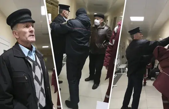 Поклонник Лукашенко в Бресте напал на доктора скорой / коллаж Еврорадио​