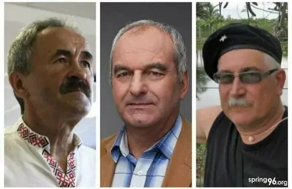 Генадзь Фядыніч, Васіль Бераснеў, Вацлаў Арэшка / spring96.org
