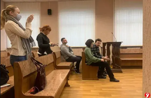 Роман Протасевич на суде / mlyn.by
