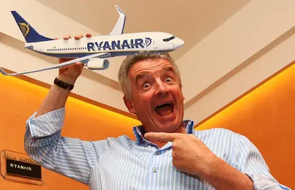 Гендырэктар Ryanair Майкл О'Ліры. Фота: Reuters