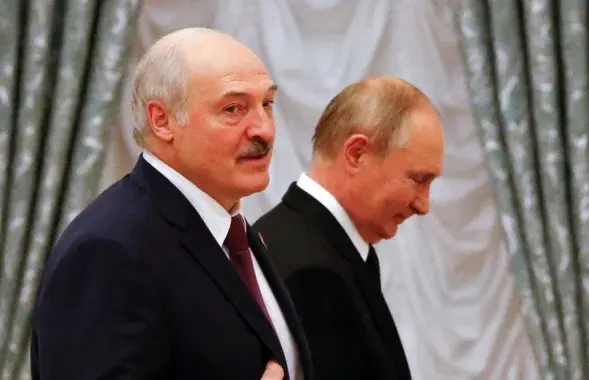 Лукашэнка і Пуцін у час апошняй сустрэчы ў Маскве / Reuters