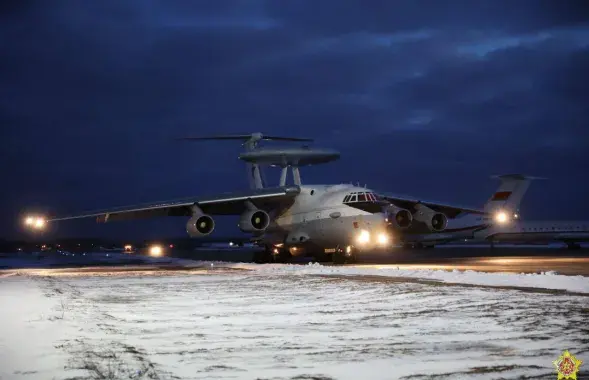 Самалёт А-50 у Мачулішчах
