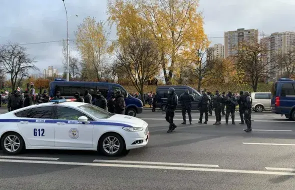 Силовики на минских улицах в 2020 году / Еврорадио​