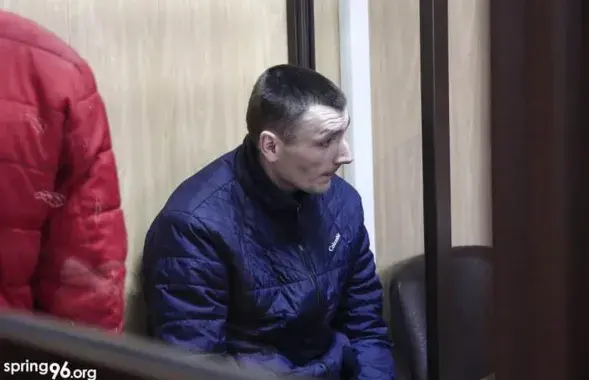 Віктар Скрундзік у судзе /&nbsp;spring96.org

