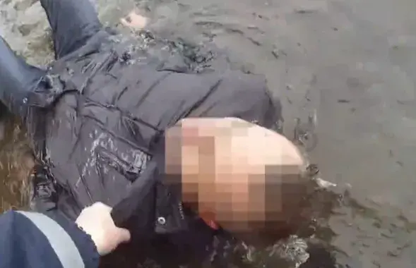 Скриншот с видео витебской милиции.​