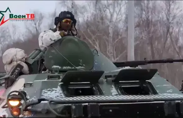 Белорусские военные завершили проверку боеготовности / кадр из видео
