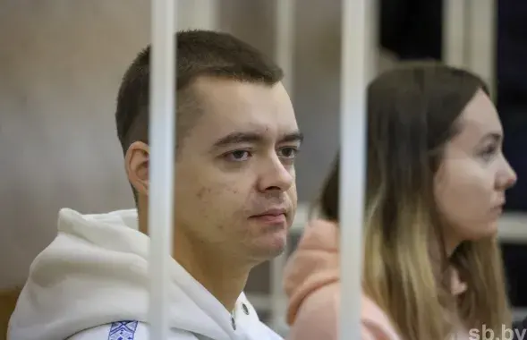 Дмитрий Лукша и его жена Полина в суде /&nbsp;sb.by
