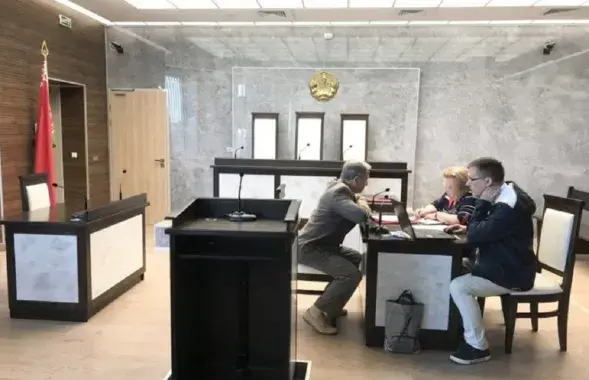 Члены БСДП в суде по поводу обжалования неперерегистрации партии Минюстом, сентябрь 2023-го / t.me/BSDP_Hramada/