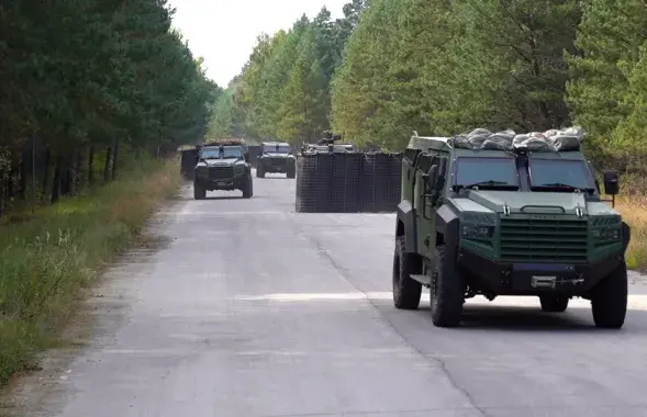 Во время учений возле границы с Беларусью