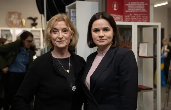 Christina Johannesson and Sviatlana Tsikhanouskaya / t.me/tsikhanouskaya