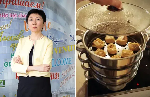 Роза Турарбекова и её манты