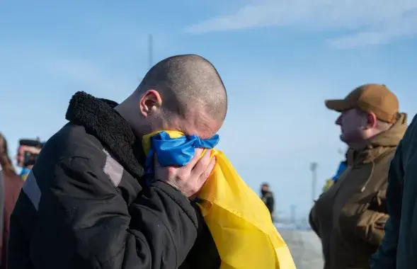 Украінцы пасля вяртання з расійскага палону
