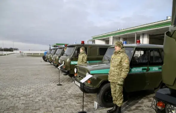Беларускія памежнікі на новай заставе
