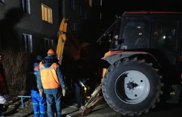 На месцы аварыі ў Оршы
