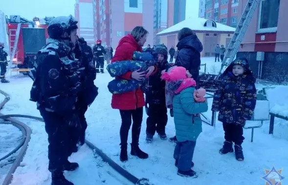 Сярод эвакуяваных 19 дзяцей
