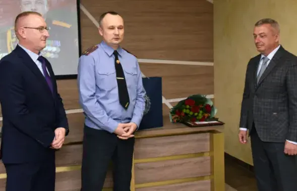 Аляксей Бярозавік (у цэнтры), 2023 год
