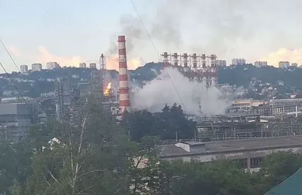 Пожар на НПЗ в Туапсе
