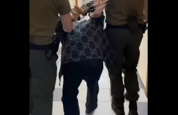 Адзін з затрыманых у Беларусі
