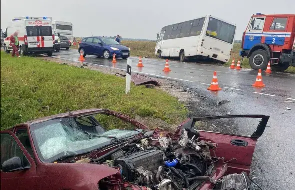 ДТП с автобусом под Вилейкой
