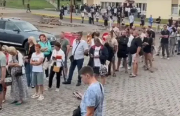 Очередь в Гродно два дня назад
