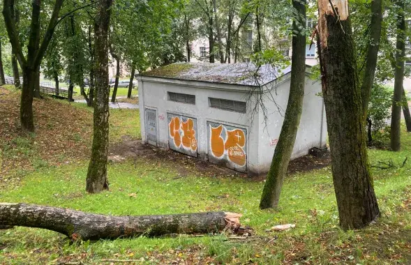 Наступствы ўрагану ў Мінску
