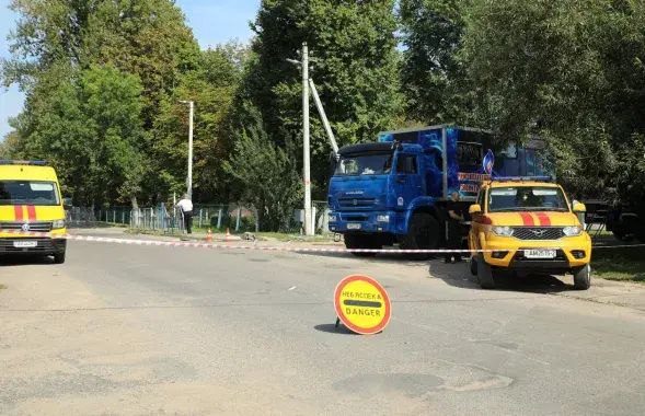 Была задзейнічана спецыяльная тэхніка
