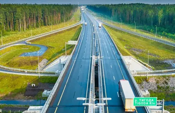 Траса" Нява", ілюстрацыйнае фота
