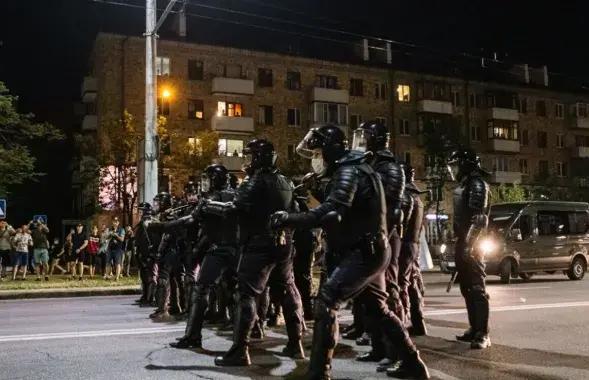 Падчас пратэстаў у Брэсце ў жніўні 2020-га
