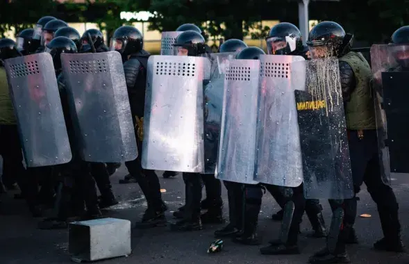 Падчас пратэстаў у Брэсце ў жніўні 2020-га
