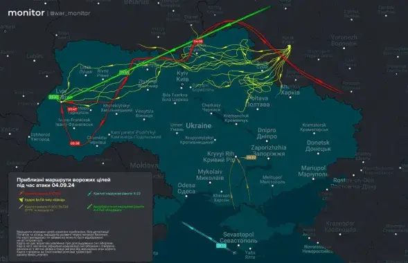 Маршрут, по которому летела ракета "Кинжал"
