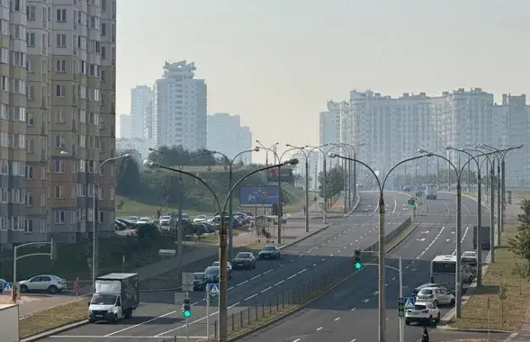 Дым накрыў Беларусь
